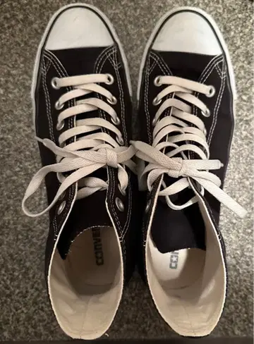 CONVERSE ALL STAR 블랙 하이컷 스니커즈