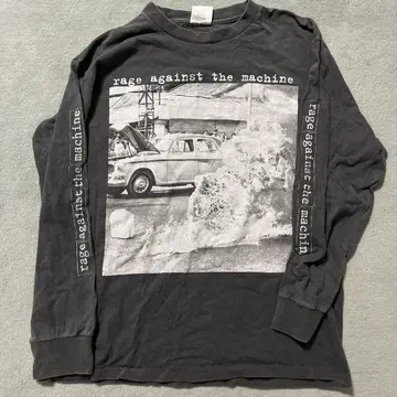 레이지 어게인스트 더 머신 L/S 페이드 셔츠 롱 TEE 블랙 L