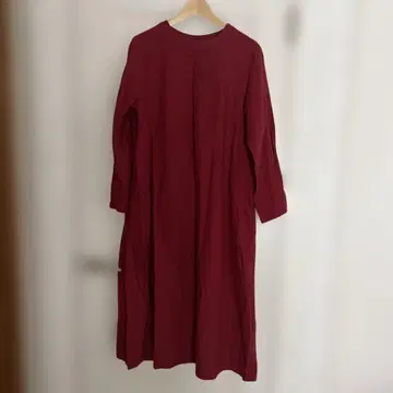 무민 펠리시모 리틀미이 긴팔 원피스 롱 L L 빨간색 린넨