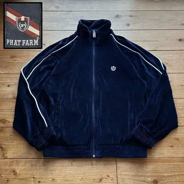 레어 00s PHAT FARM 파이핑 벨로아 트랙 자켓