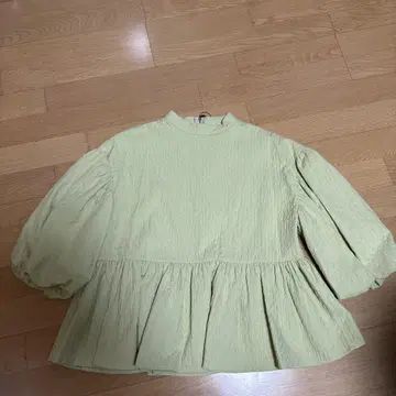 야마다야 스토어 FENNEL 플레어 실루엣 라이트 그린 셔츠