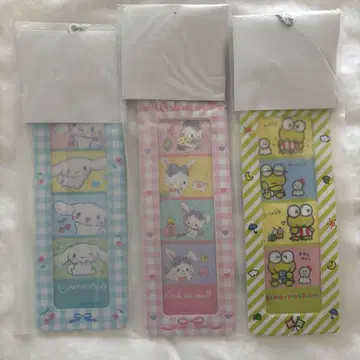 산리오 SANRIO 4컷 사진용 홀더 인센네코 새상품 3점 세트