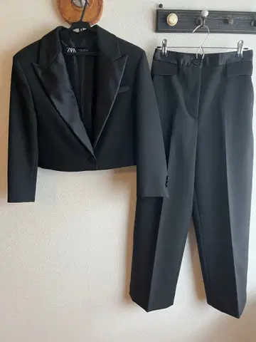 ZARA 블랙 수트 셋업 상하의 세트