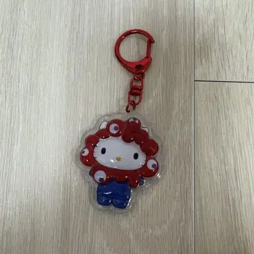 헬로키티 미야쿠미야쿠 변신 푹신 입체 키링 오사카 간사이 만박