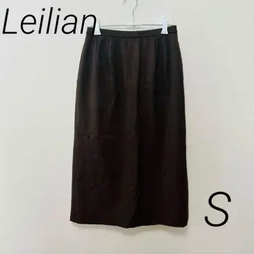 레리안 다크 브라운 타이트 롱 스커트 S Leilian 슬릿