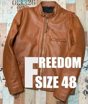 새상품급 freedom 프리덤 가죽 자켓 라이더스 48