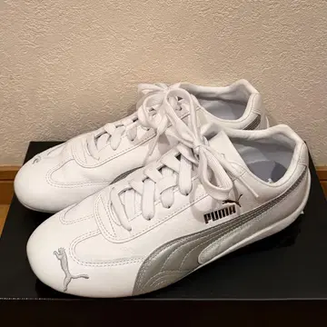 PUMA 스피드캣 화이트 x 실버 24.0cm