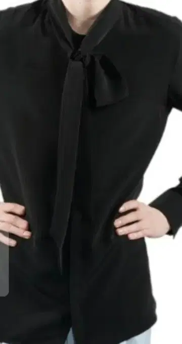 GalaabenD 비너스 리본 셔츠 블랙 size48