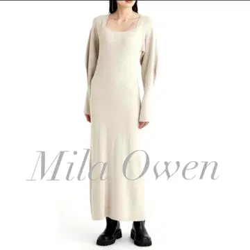 Mila Owen 니트 롱 원피스 베이지