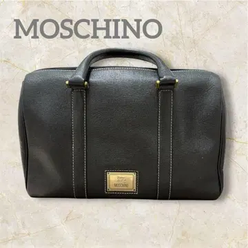 고품질 MOSCHINO 블랙 핸드백 모스키노 가죽 핸드백