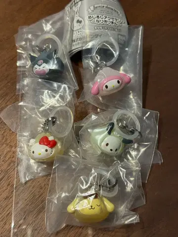 산리오 메지루시 액세서리 나리키리만 5세트