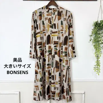 새상품급 빅 사이즈 BONSENS 스트레치 아트 원피스