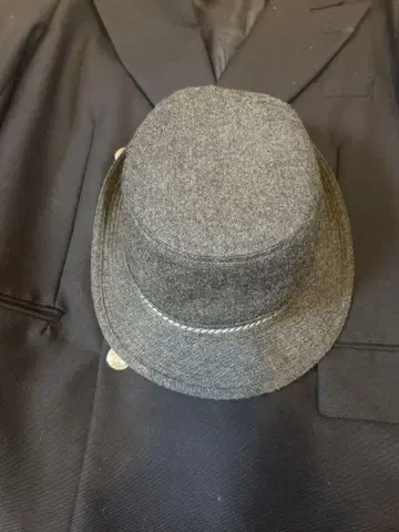 Borsalino 트위드 울 햇 M 56.5cm 그레이
