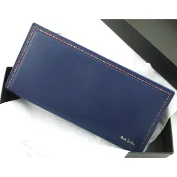 1점 한정 새상품 박스 포함 폴스미스 포인트 멀티 지퍼 장지갑 블루