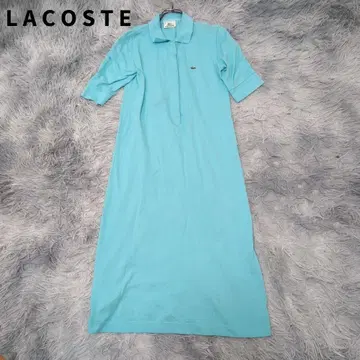 일본제 [ LACOSTE ] 라코스테 (38) 폴로 원피스 스카이블루