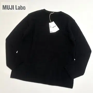 새상품 무지 라보 크루넥 스웨터 자연의 색을 살려 염색한 캐시미어 XL