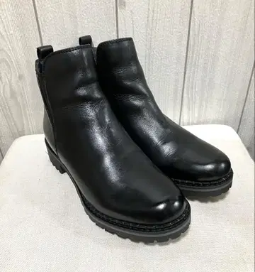 로빈 로즈 클론다이크 사이드 고어 지퍼 부츠 블랙 24cm