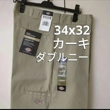 새상품 34x32 KH 더블니 워크 팬츠 디키즈 카키