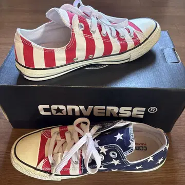 CONVERSE React 미국 국기 디자인 스니커즈
