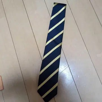 아자부 테일러 네이비 레지멘탈 넥타이