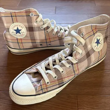 CONVERSE ALL STAR 체크 무늬 하이컷 스니커즈