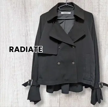 RADIATE 백 튤 트렌치코트 (숏 기장)