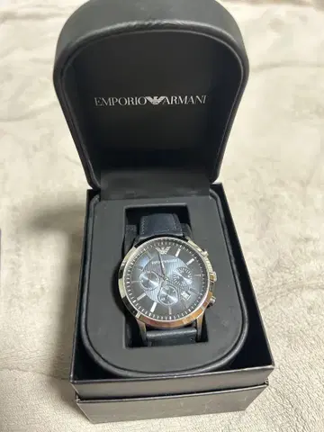 EMPORIO ARMANI 크로노그래프 시계 네이비 엠포리오 아르마니