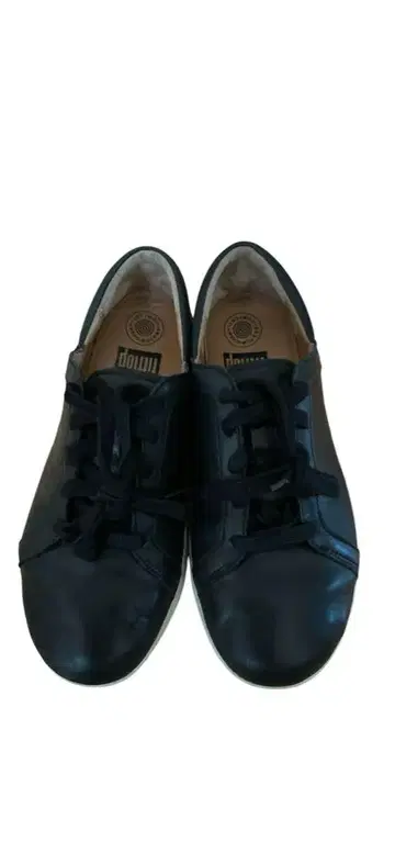 블랙 가죽 천연 가죽 스니커즈 심플 Fitflop 핏플랍 6