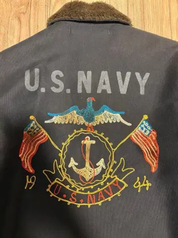 [ 레어 ] 리얼 맥코이 N-1 덱 자켓 자수 38