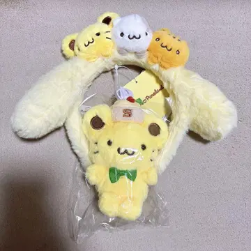 산리오 퓨로랜드 폼폼푸딩 팀푸딩 머리띠 스콘