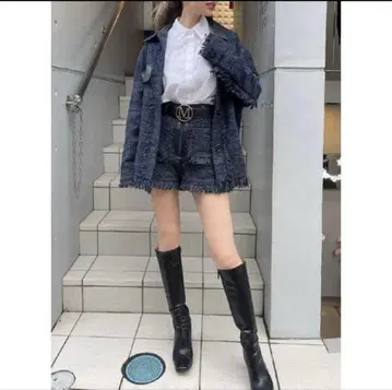 트위드 숏팬츠