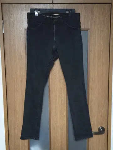 넘버나인 블랙 데님 스키니 팬츠