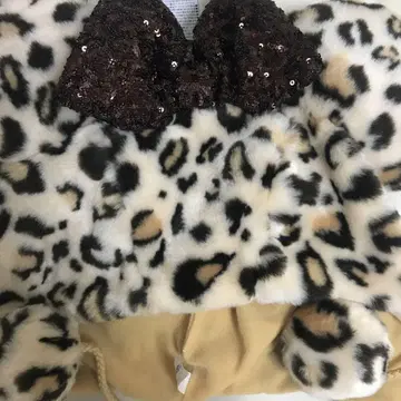미니 표범 무늬 레오파드 무늬 팬캡 디즈니