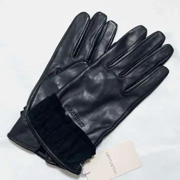 새상품 JILL STUART 여성용 천연 가죽 장갑 20cm 블랙