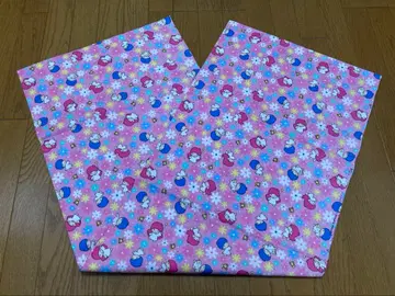 [ 1992년제/당시 물건 ] 리틀트윈스타 키키라라 산리오 프린트 원단