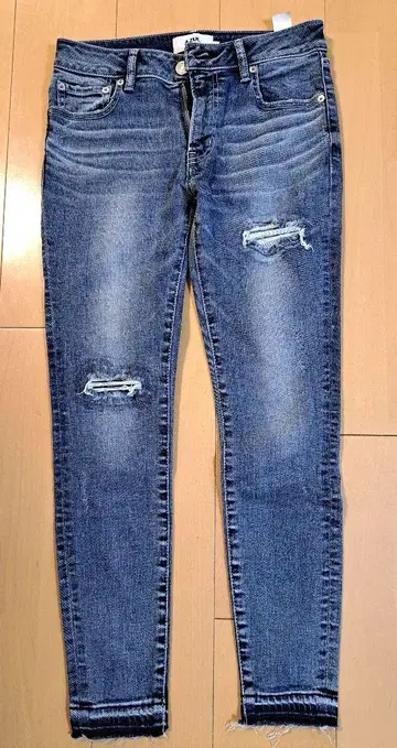 데미지 스키니 데님