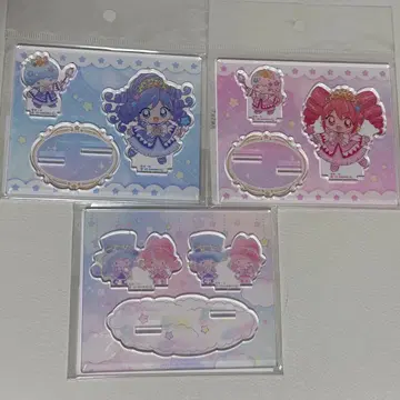 신비한 별의 쌍둥이 공주 아크릴 스탠드 파인 레인 키키라라 세트