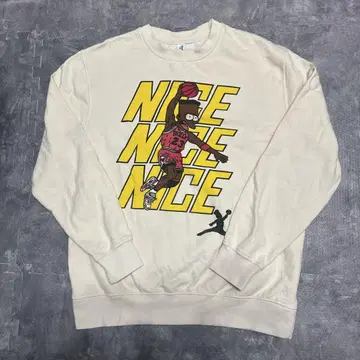 심슨 조던 맨투맨 크림 구제 의류