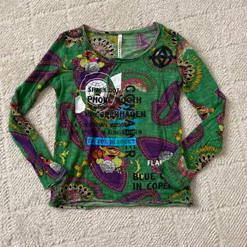 sunakuwahara 프린트 니트 티셔츠