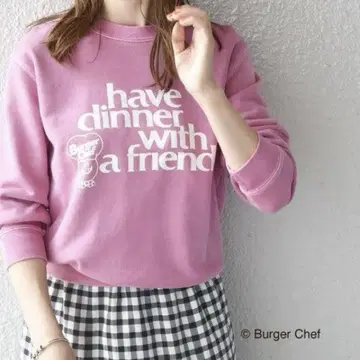 GOOD ROCK SPEED Burger Chef 로고 맨투맨