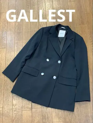 GALLEST  더블 자켓 워셔블 블랙