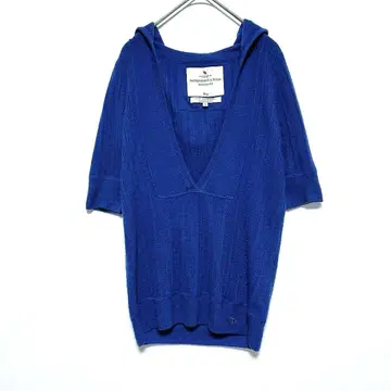 아바크롬비앤피치 반팔 후드티 니트 깊은 V넥 캐시미어 100%