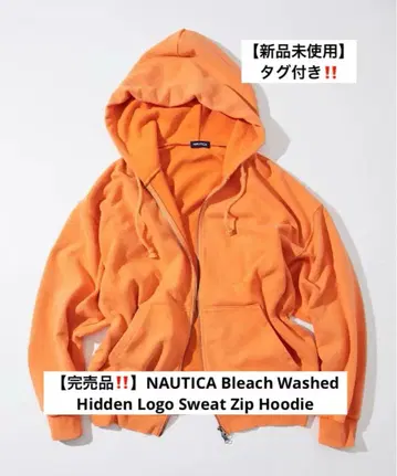 [ 완판템 ] NAUTICA 블리치 워시 지퍼 후드티
