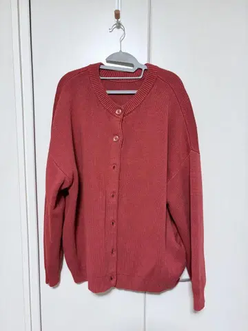 FREAK'S STORE 버튼 가디건 F 사이즈 빨간색