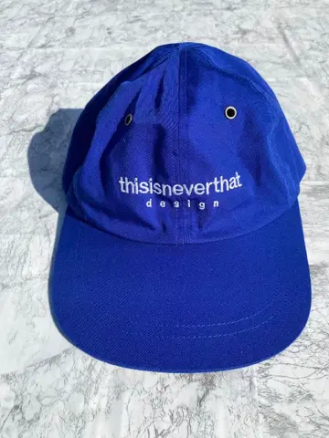 컨디션 최상 thisisneverthat 캡 로고 자수 블루