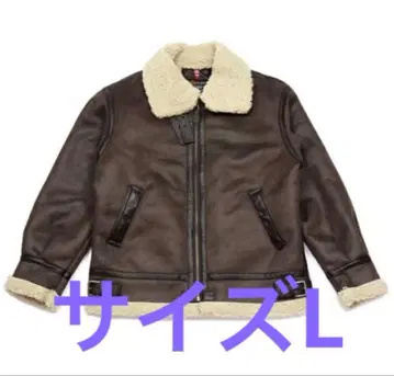 ALPHA INDUSTRIES 가죽 자켓 블루종 사이즈 L