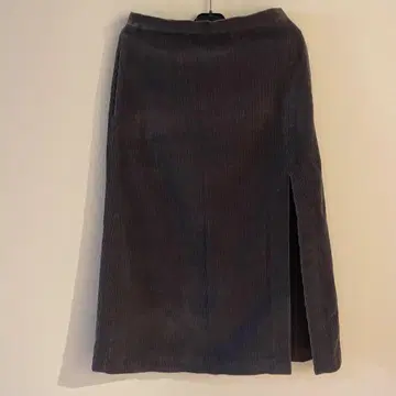 AURALEE 코듀로이 타이트 슬릿 롱 스커트