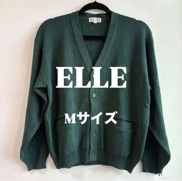 ELLE PETITE 울 혼방 가디건 M 사이즈 다크 그린