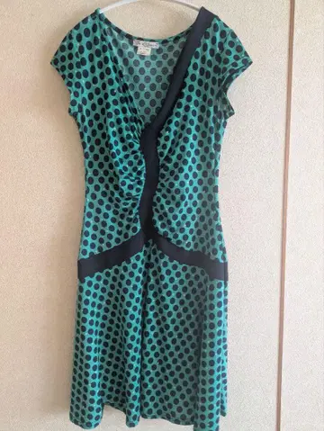 fusd orenge 도트 무늬 원피스 MADE IN FRANCE