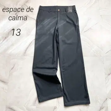M17761 미사용 에스파스데칼마 빅 본딩 와이드 팬츠 그레이 13